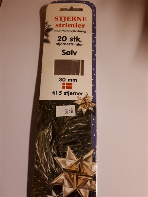 Stjernestrimler V Sølv 20Stk 30mm